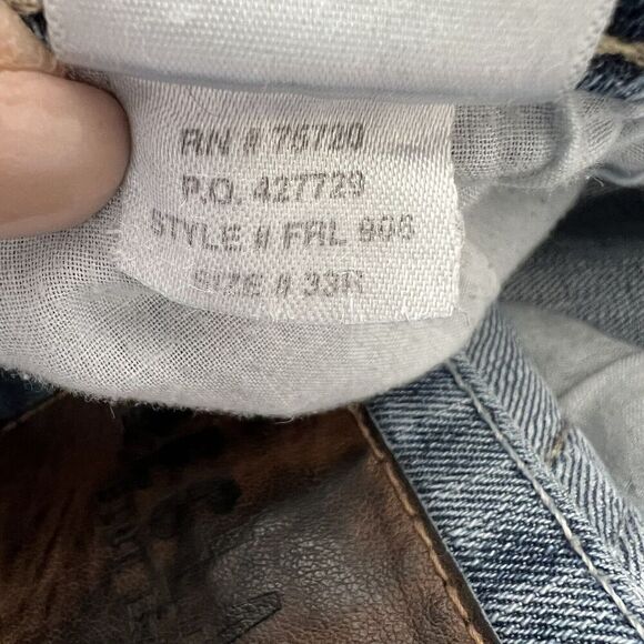 Reclaim Buckle Men’s Relaxed Jeans Size 33 R Regular Light Wash Distressed - Picture 7 of 10